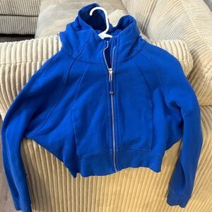 Lululemon Blue Zip-Up Hoodie scuba